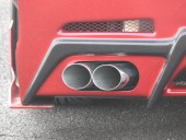 左右斜めＷ出しマフラー