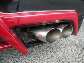 左右斜めW出しマフラー/ステンレス.出口50パイ（競技用）　Novel-SP/ハイゼットトラック用