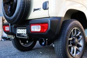 JB64 CROSSマフラーカッター装着